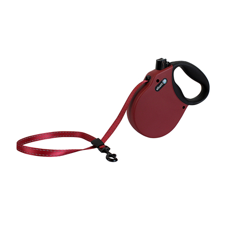 Alcott Adventure S Поводок-рулетка для собак до 20 кг, лента, бордо – интернет-магазин Ле’Муррр